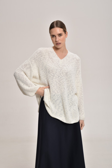 Лляна спідниця чорна