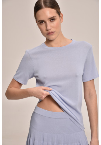 Базовий джемпер з віскози блакитний