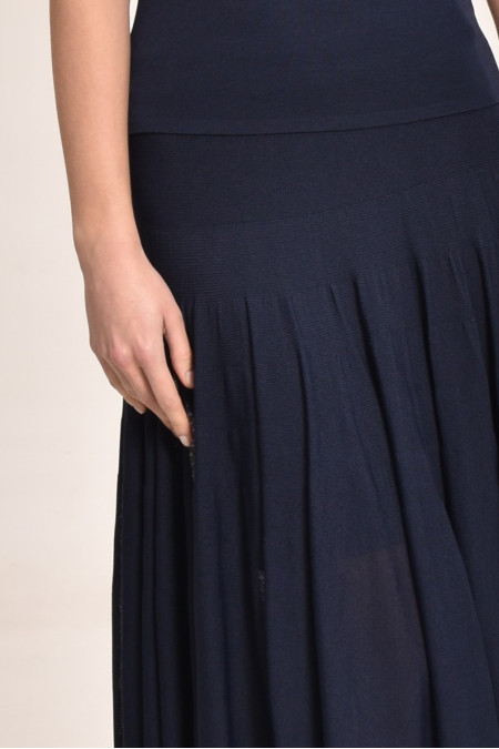 Спідниця з віскози темно-синя