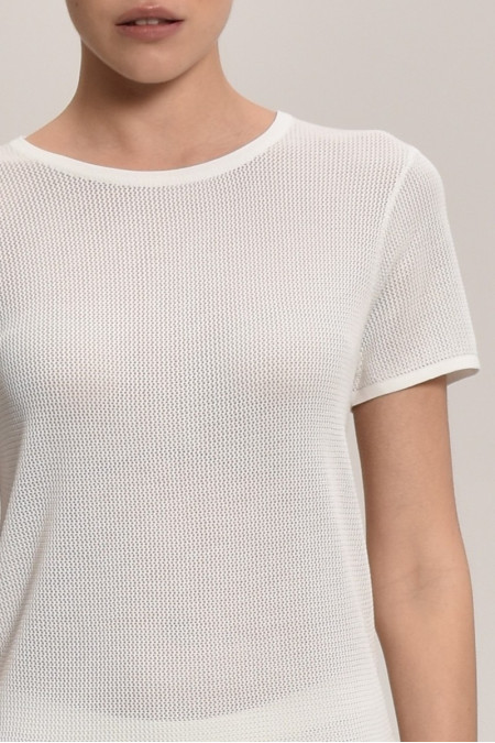 White Lace Mesh Jumper