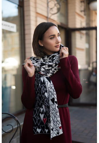 Шарф "Дай добра мне, человеку" азалия