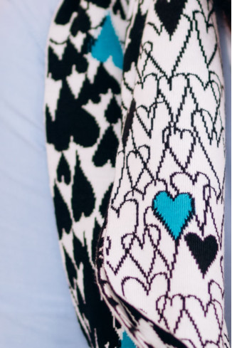 Turquoise "Give Kindness To Me, A Human" Scarf
