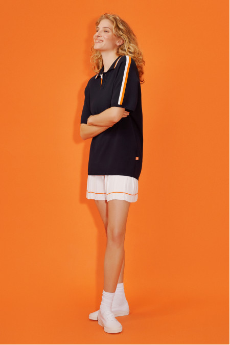 Short Pleated White Skirt