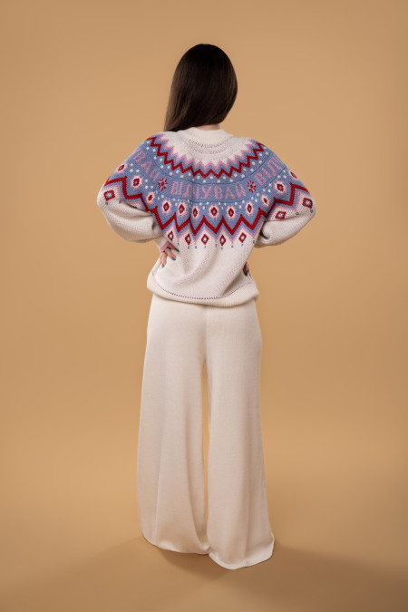 RITO x brabrabra Wide-Leg Off-White Pants RITO x brabrabra Wide-Leg Off-White Pants