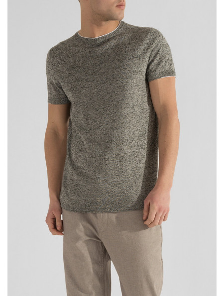 Men's cotton knit T-shirt