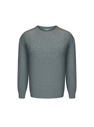 Чоловічий джемпер з вовни ягнят сірий