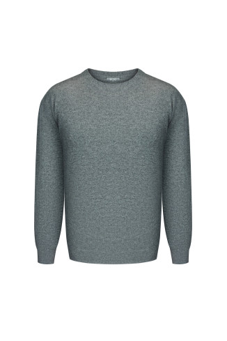 Man's Grey Lambswool Jumper