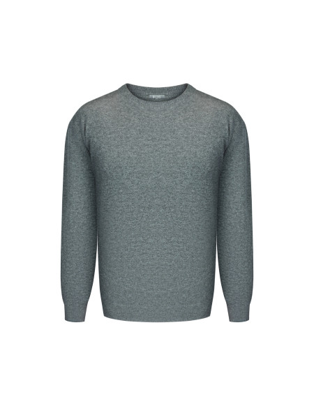 Чоловічий джемпер з вовни ягнят сірий