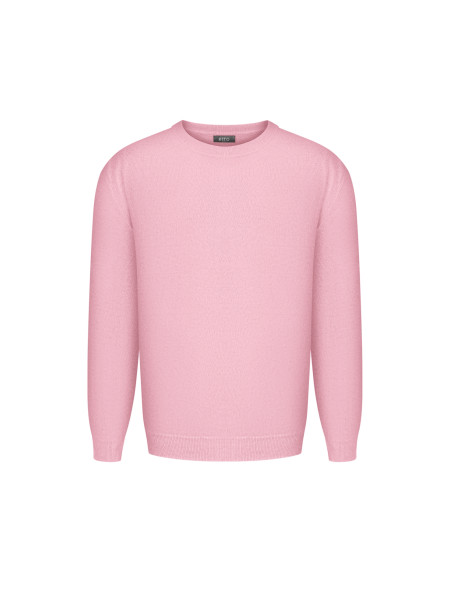 Чоловічий джемпер з вовни ягнят рожевий
