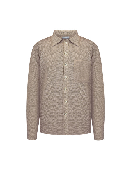 Чоловіча в’язана сорочка  бежева