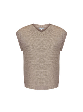 Чоловічий жилет бежевий