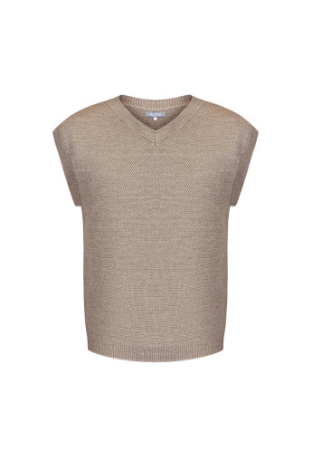 Чоловічий жилет бежевий