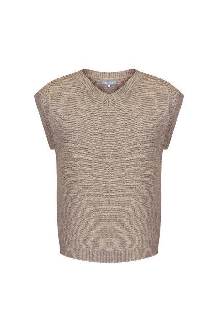 Чоловічий жилет бежевий