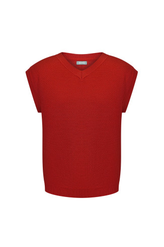 Мужской жилет красный