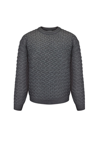 Чоловічий светр "плетінка" сірий