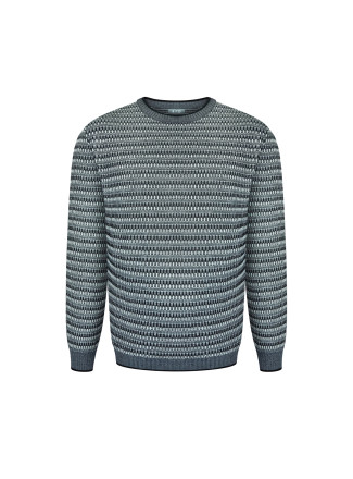 Чоловічий джемпер фактурного переплетіння 