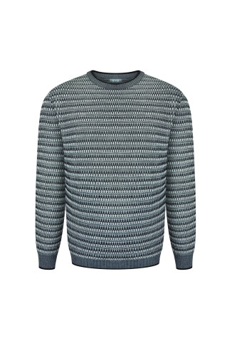 Men's Textured Knit Jumper