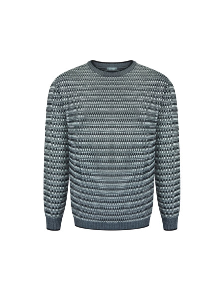 Чоловічий джемпер фактурного переплетіння 