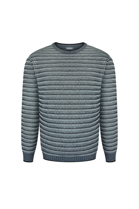 Чоловічий джемпер фактурного переплетіння 