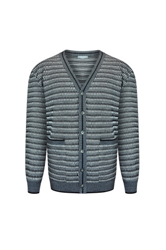 Чоловічий жакет фактурного переплетіння 