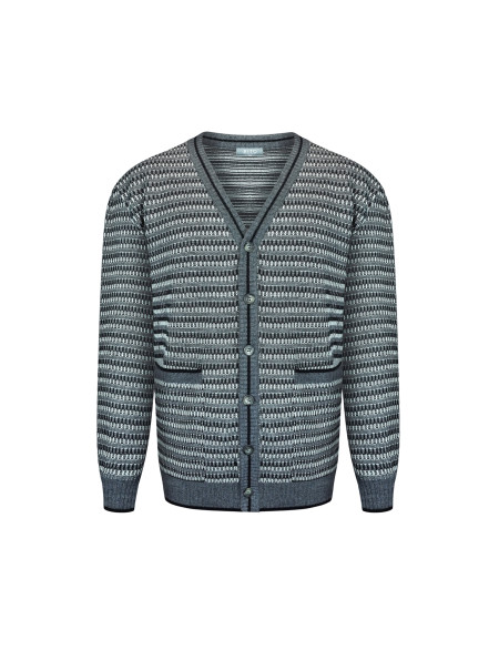 Чоловічий жакет фактурного переплетіння 