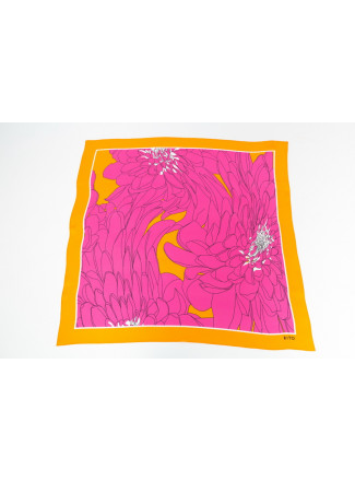 Large Pink Natural Silk Neckerchief