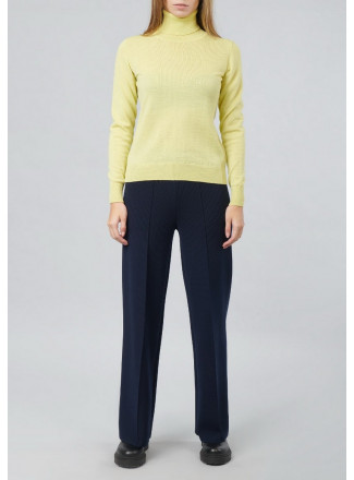 Straight Knit Viscose Trousers