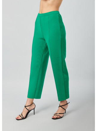 Трикотажные брюки зеленые