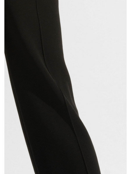 Трикотажні брюки з віскози прямі чорні