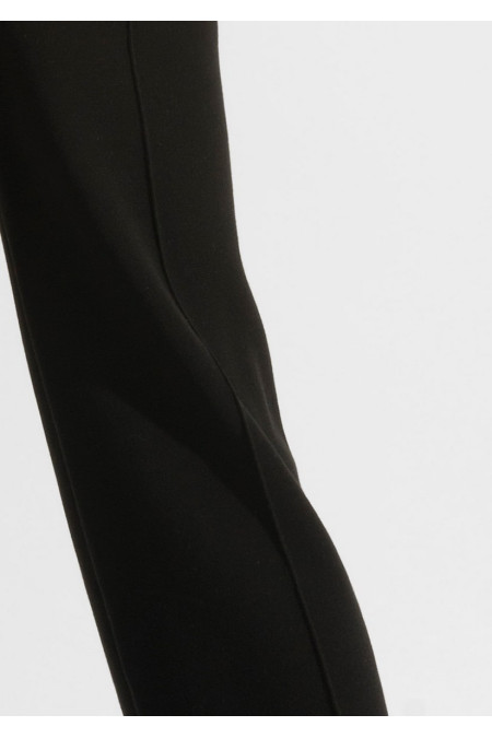 Трикотажные брюки прямые черные