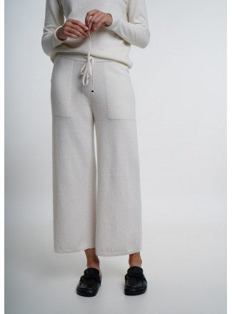 Cashmere and merino trousers
