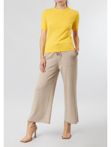 Cashmere and merino trousers