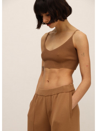 Cropped Elastic Top