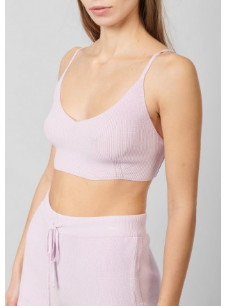 Cropped elastic top