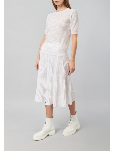 Pleated Cotton skirt