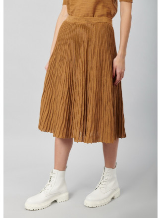 Pleated Cotton skirt