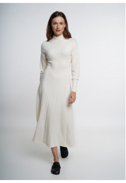 Off-White Knit Midi Dress
