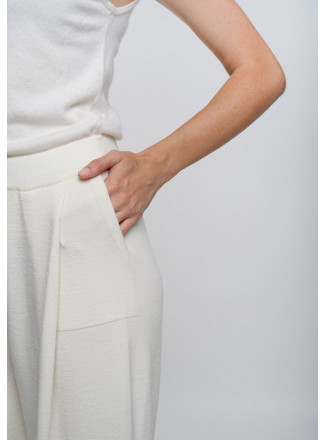 Off-White Wide Cropped Trousers