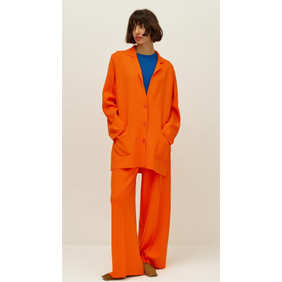 Пиджак свободного силуэта оранжевый