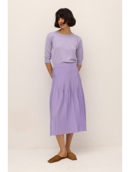 Light lilac Jumper With Short Sleeves