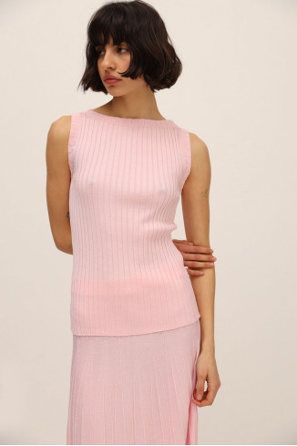 Pink Classic Viscose Top
