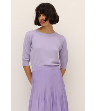 Lilac Pleated Effect Skirt